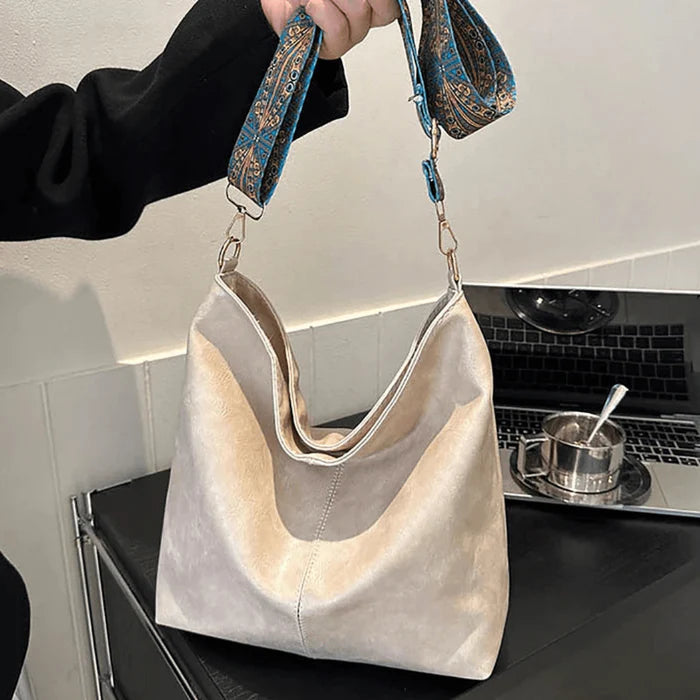 Bolsa Feminino Vintage de Couro Vintage Muito espaçosa