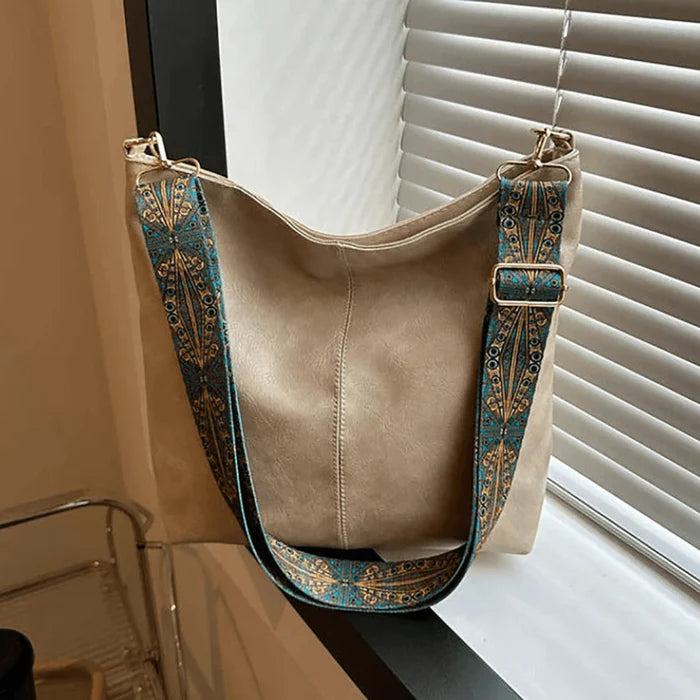 Bolsa Feminino Vintage de Couro Vintage Muito espaçosa